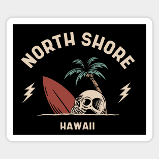 Vintage Surfing North Shore Hawaii Magnet